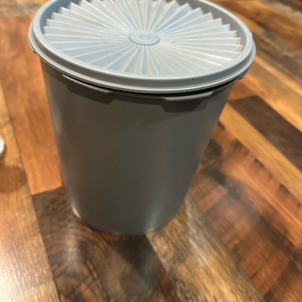 Vintage Tupperware Blue Storage Container